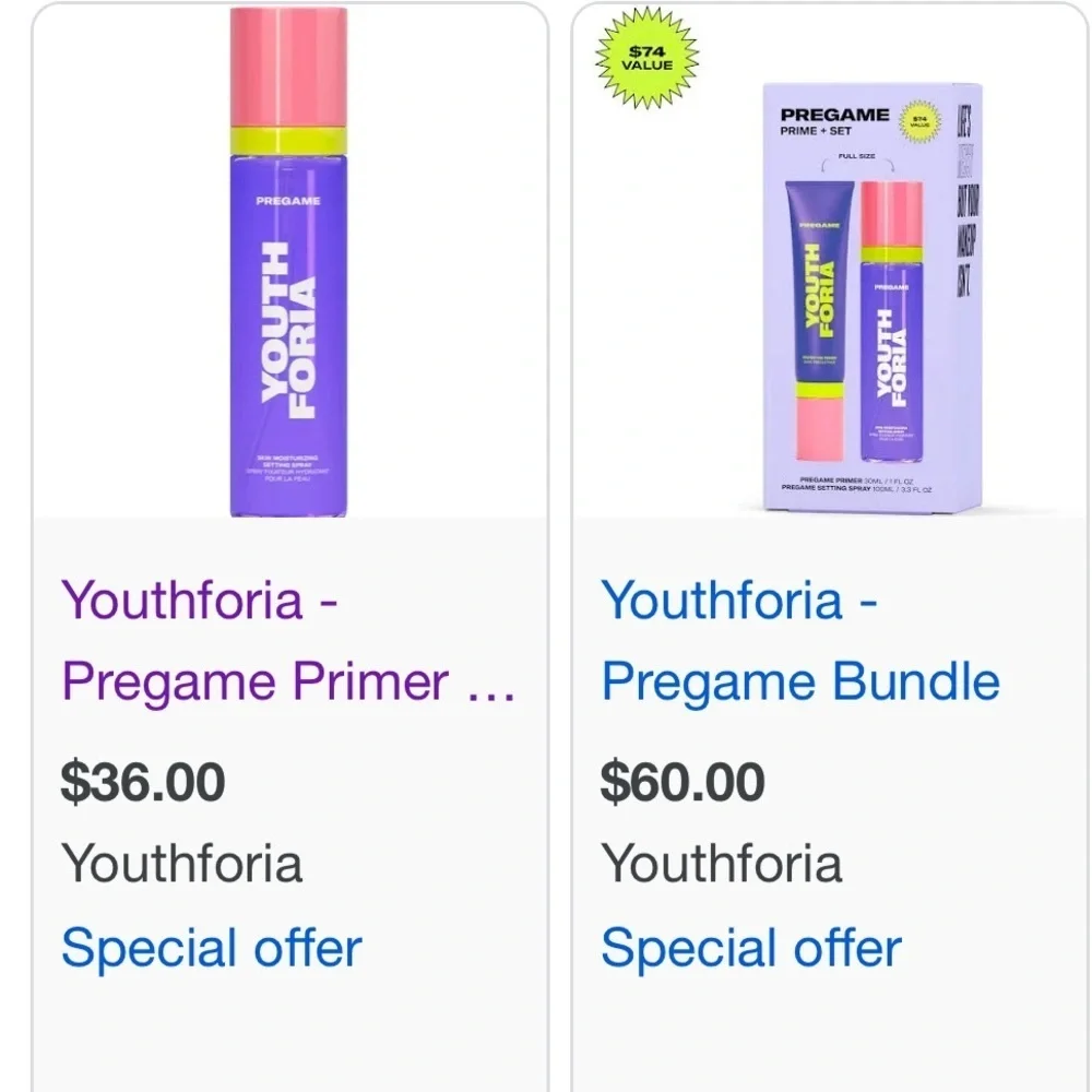 Youth Foria Pregame Setting Spray